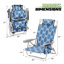 Chaises de plage pliantes avec sangles de sac à dos Polyanthi