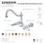 Kingston Brass Heritage Double-Handle 2-Hole Wall-Mount Bridge Kitchen Faucet-29273645
