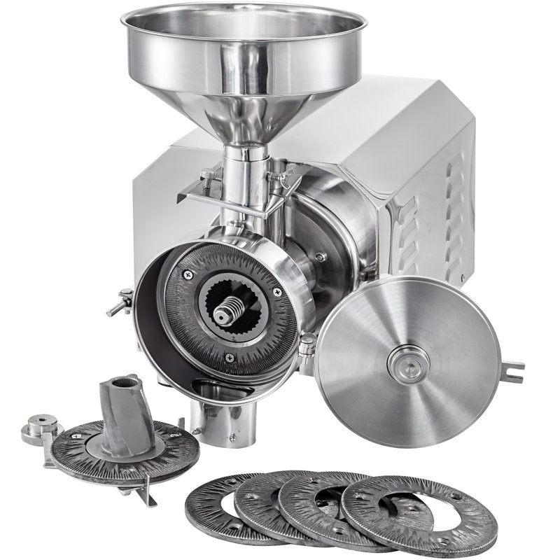 Rectifieuse commerciale pour grain 2200W, moulin à grain électrique en acier inoxydable