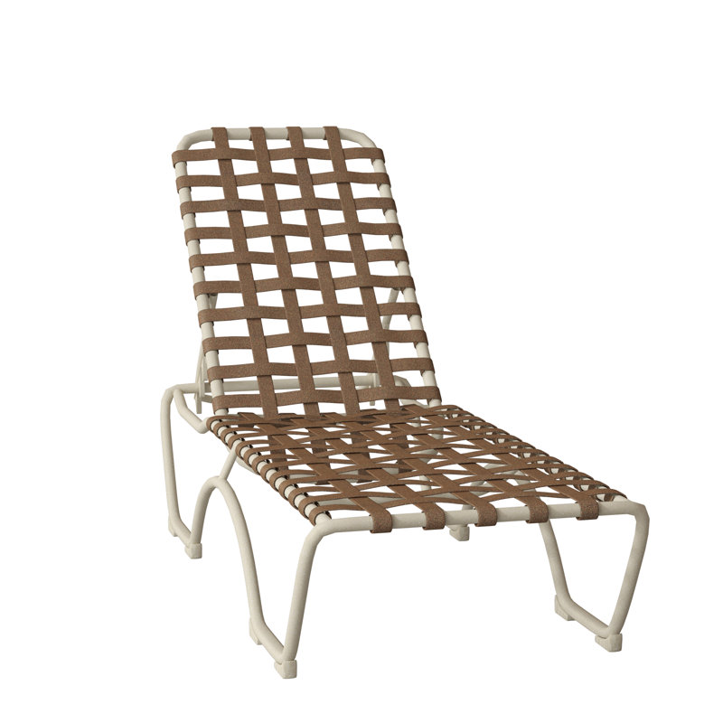 Kahana Outdoor Chaise Lounge, Sonora, Shell Vinyl