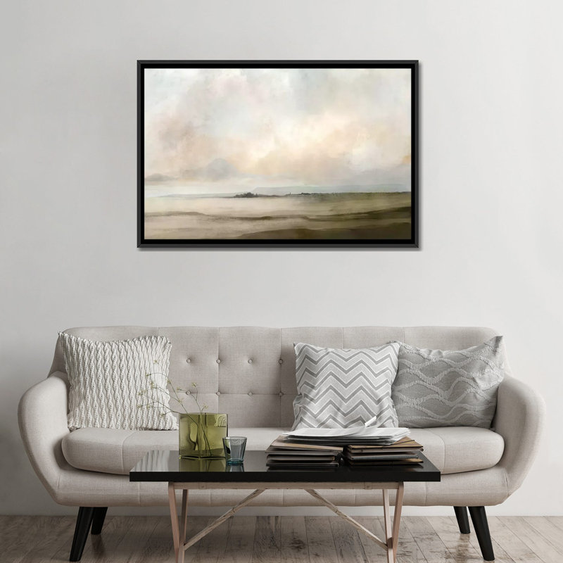 "Topsham" par Dan Hobday, reproduction d'art sur toile tendue, H 32 po x l 48 po, Impression encadrée, Black