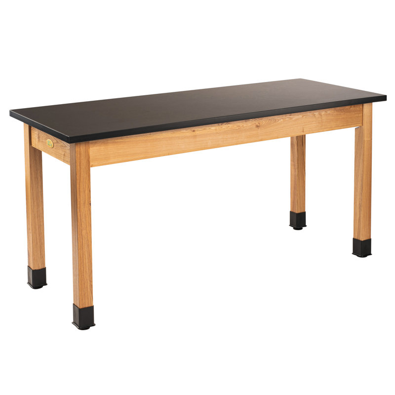 Table de laboratoire NPS Wood Science, l 72 po x P 24 po, Résistant aux produits chimiques