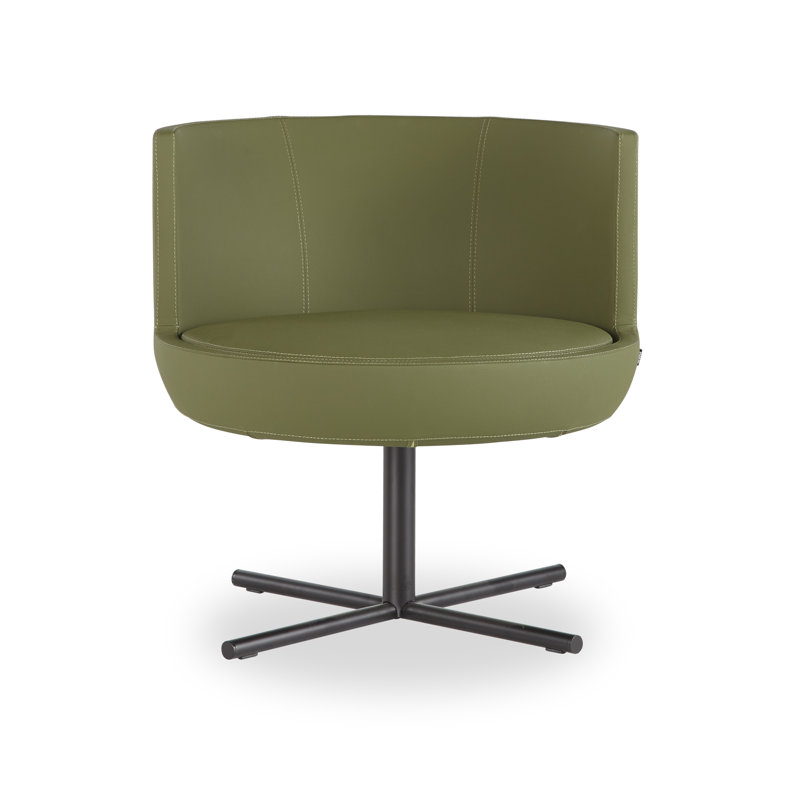 Chaise de réception antimicrobienne avec structure en métal Nastassja Blagdon, Noir, Vert