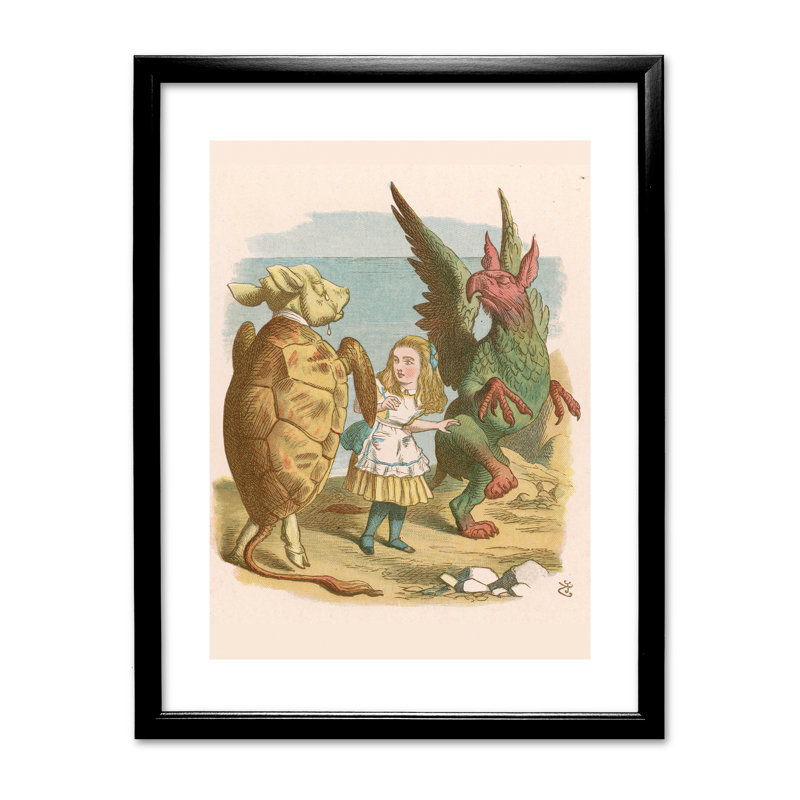 Sir John Teniel - Single Picture Frame Print, Black