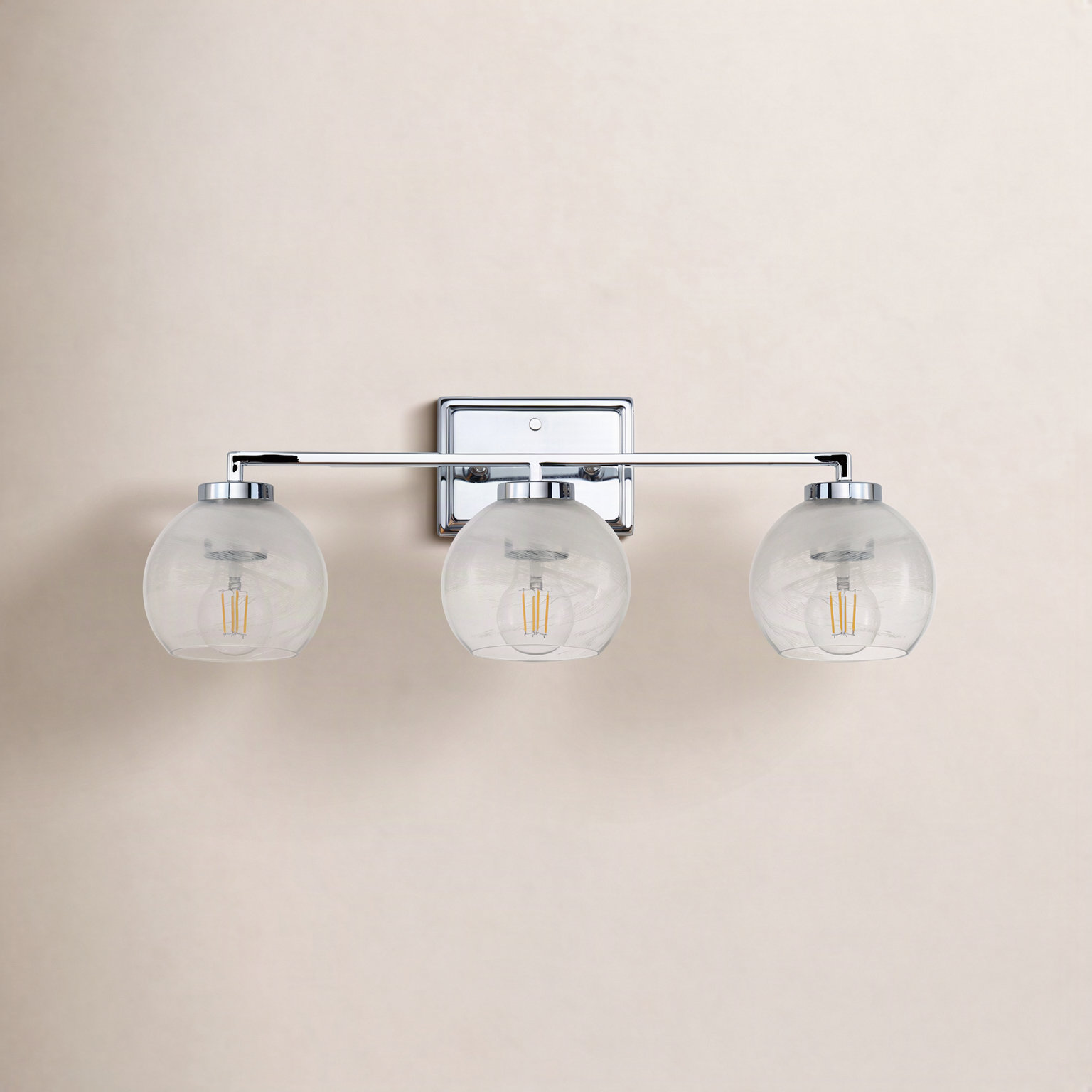 3-Light Vanity Light, Chrome
