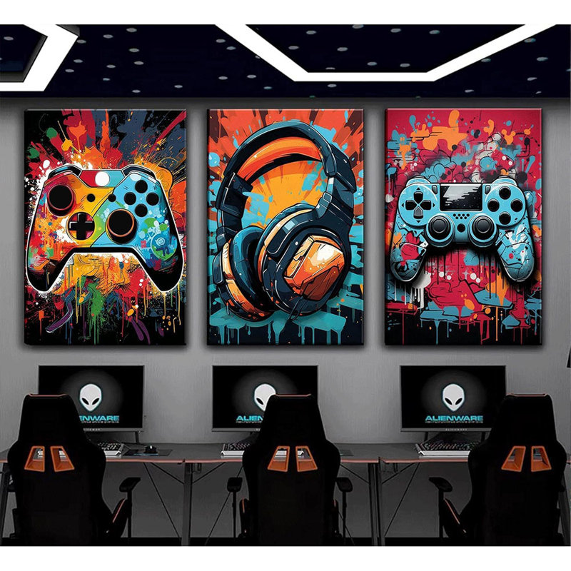 Framed Wall Art on Canvas, 40cm H x 60cm W