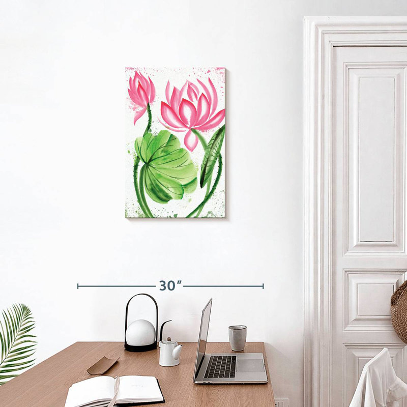 Fleurs de lotus Harnek, H 24 po x l 16 po