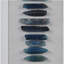 Panneau de décoration murale encadré en agate bleue encadrée