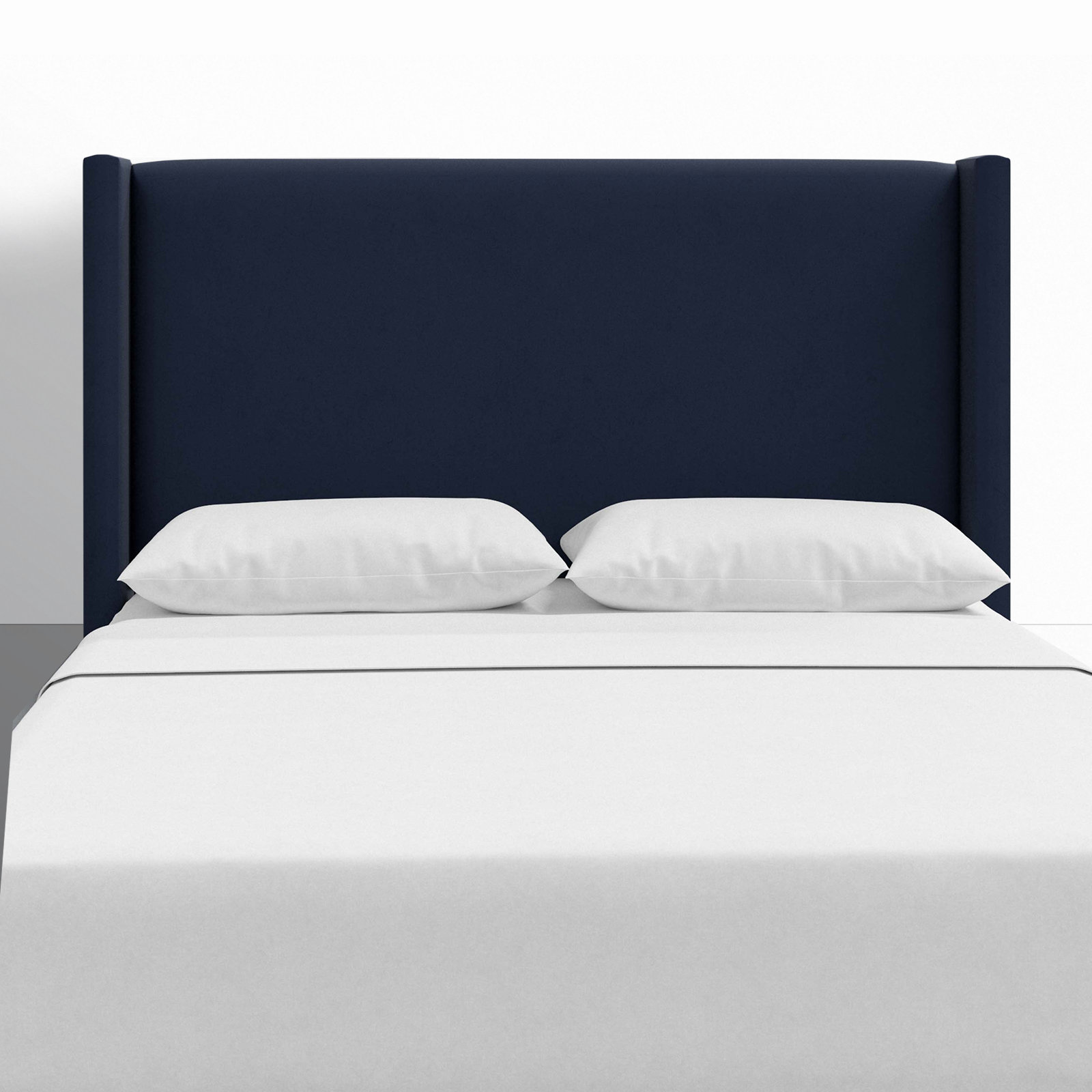 Hanson Upholstered Headboard, Queen, Classic Ink Performance Velvet