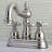 Kingston Brass Essex Two-Handle 3-Hole Deck Mount 4" Centerset Bathroom Faucet with Plastic Pop-Up-17011954
