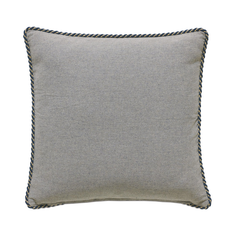 Arthur Square Pillow Cover & Insert, Faux Down