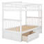 Lit superposé simple au-dessus de simple avec tiroirs, lits convertibles, blanc-856368372-856368375