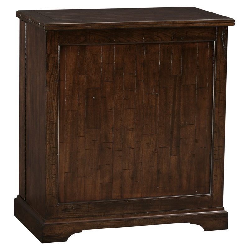  Rustic Hardwood Wine Console