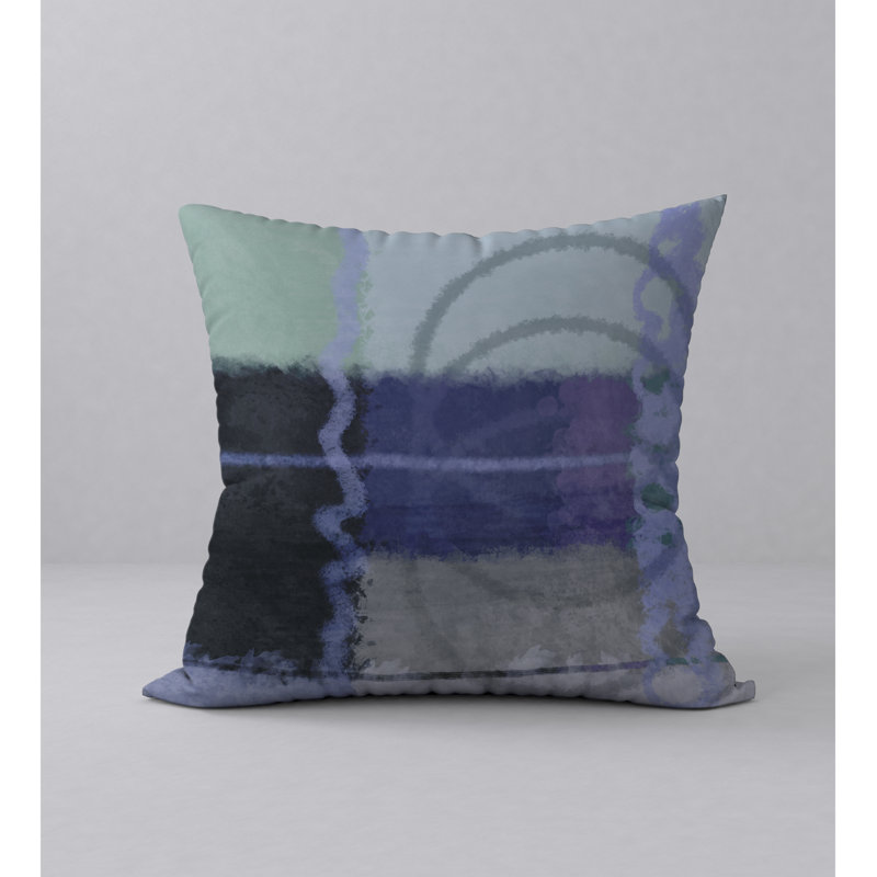 Housse de coussin décorative carrée dynamique 20 e siècle et insert, 24" X 24"