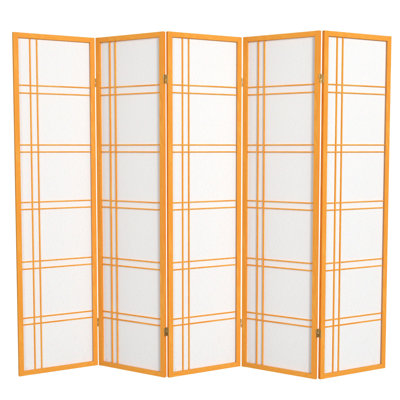 Keitez 6 ft. Tall Folding Rice Paper Room Divider