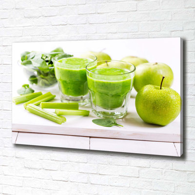 Green Cocktail - Wrapped Canvas Print