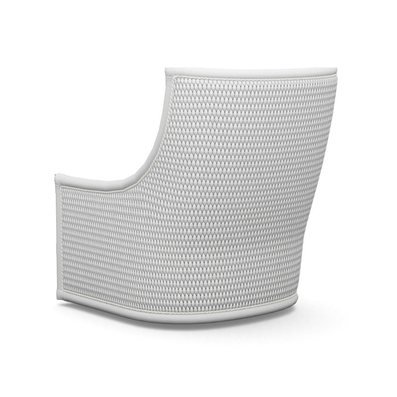 Ocean Breeze Swivel Armchair, White/Ivory