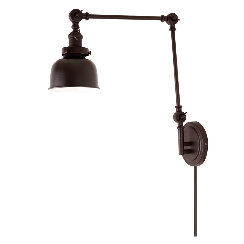 Martucci Plug-in Swing Arm Sconce, Oil Rubbed Bronze