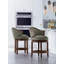 Gimlet Upholstered Stool with Solid Wood Frame-59137871-59137937-59138244