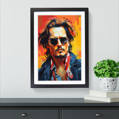 Johnny Depp Orphism - Framed Print