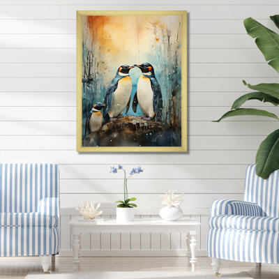 " Snowy Penguin Family Wonders "