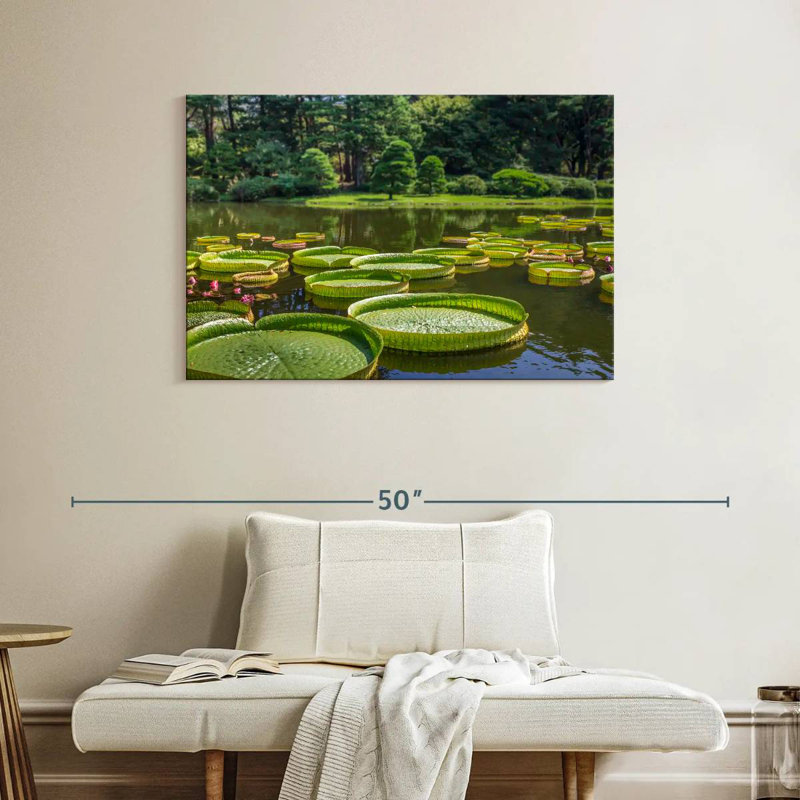Victoria Lily Pads, 26" H x 39" W