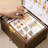 Black Walnut Wooden Lockable Jewelry Box, 3 Layer Organizer with Lock and Key for Necklaces Rings Earring Watches Bracelets.