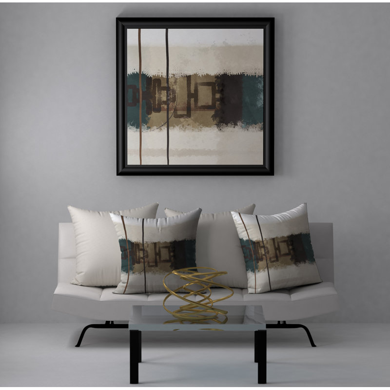 Housse et insert de coussin carré Debonair, H 20 po x l 20 po