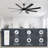 72-Inch 8-Blade Ceiling Fan with Lights and Remote, Black Modern Ceiling Fan with Reversible DC Motor-2130112538-2130112532