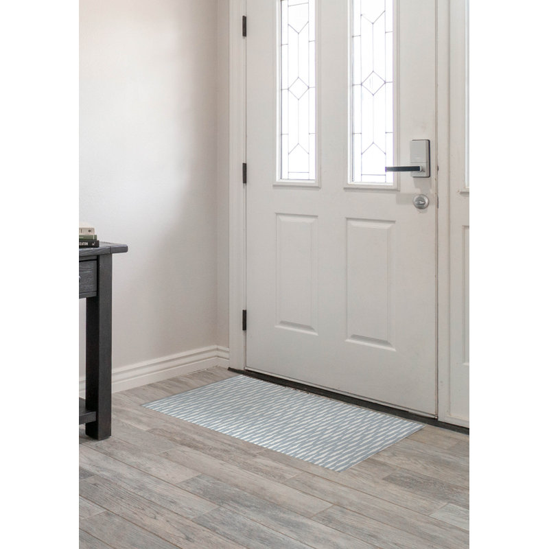Scar Play  Indoor Doormat, 36" W x 60" L, Slate Blue