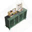 Buffet antique 60 "avec sculptures florales-1363701549