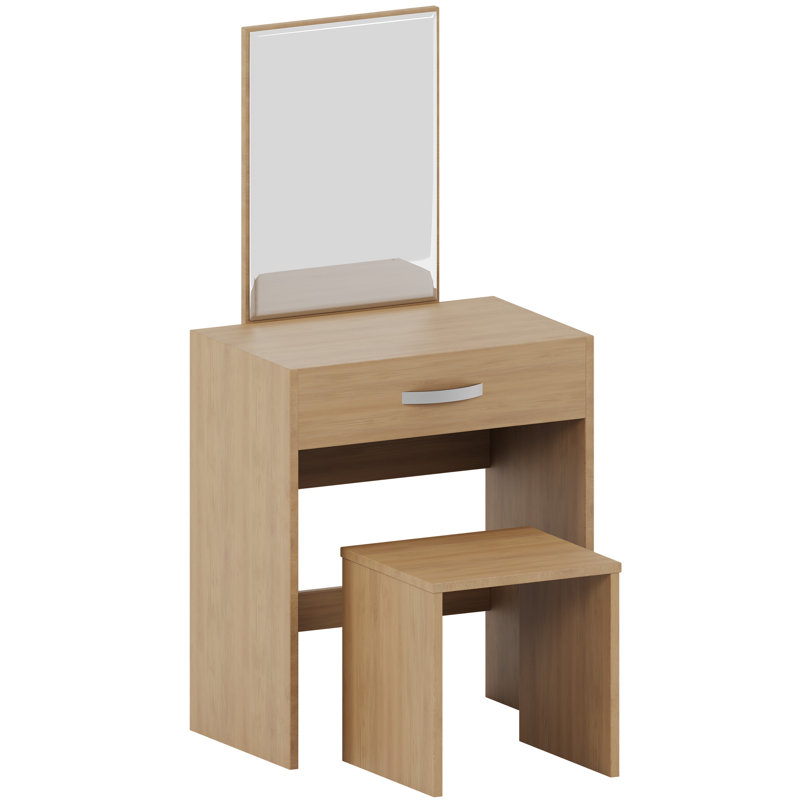 Muskoka Dressing Table with Mirror, Pine