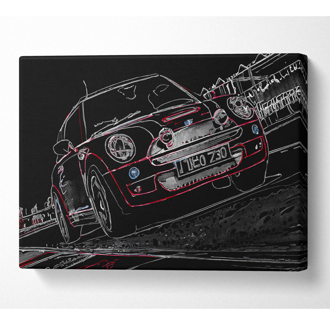 Kunstdruck Mini Cooper Track Day