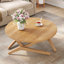 Table basse ronde 2-en-1 avec hauteur réglable-129223148-129223151