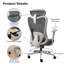 Fauteuil de bureau ergonomique Okeysen