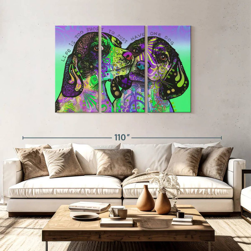 Brampt Life Is Too Short, 48" H x 74" W