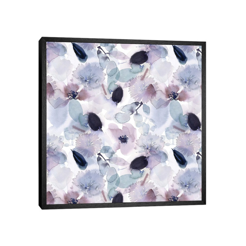 Story I by Stephanie Ryan - Painting on Canvas, 45.72cm H x 45.72cm W x 3.81cm D, Black Floater Framed