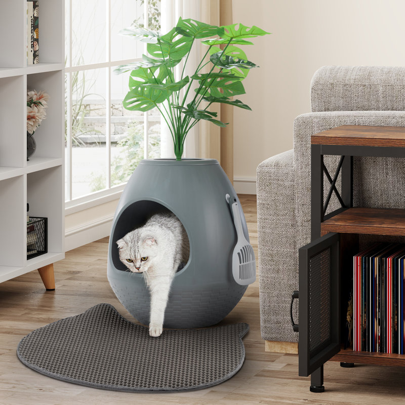 Litière pour chat avec contrôle intelligent des ordures et système de ventilation silencieux, litière autonettoyante avancée