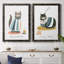 Coffee Cats I - ensemble de 2 reproductions d'art textuel sur toile-75514208-75514238