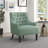 Bania 28" Modern & Contemporary Accent Chair with Textured Fabric Upholstery, Button-Tufted Chair Back, Nailhead Trim-501736580