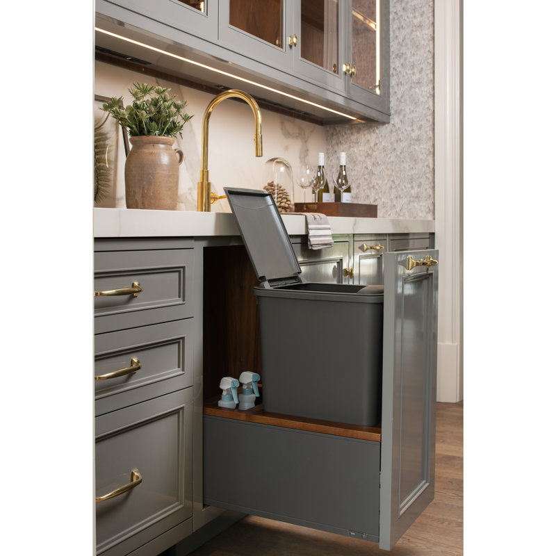Contenant à déchets double Legrabox avec fermeture en douceur, H 24,23 po x l 16,5 po x P 21,73 po
