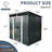 Spacious 6 X 5Ft Outdoor Metal Storage Unit With Transparent Plate & Protection - For Garden 6Ft Shed Lockable Doors - Material Tools-124311313-124311306