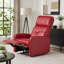 Fauteuil inclinable contemporain avec revêtement lisse
