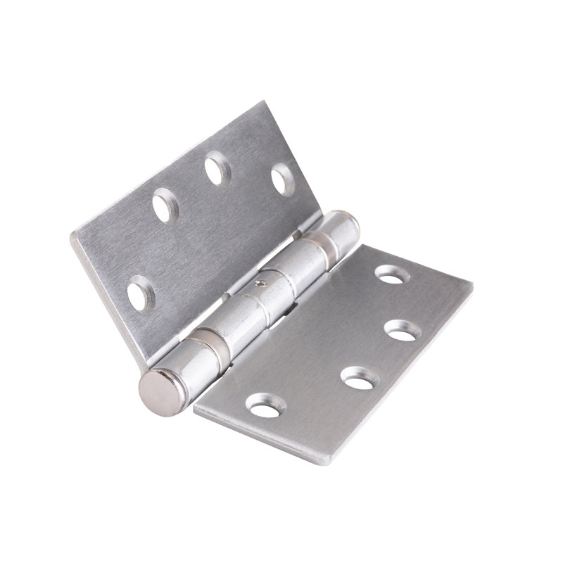 Chrome Ball-Bearing Hinge with Non-Removable Pin, 4.5 x 4 inch, Set of 3