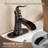 Single-Hole Single-handle Bathroom Faucet with Drain Assembly-72868748
