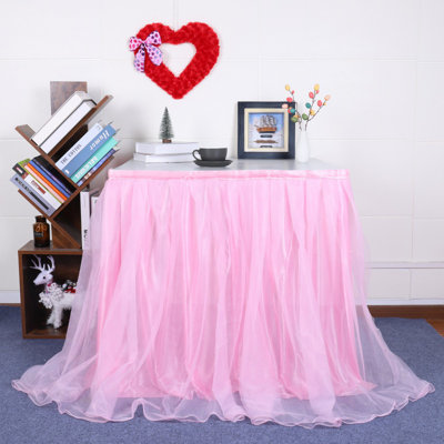 1 jupe de table en tulle 100X75cm