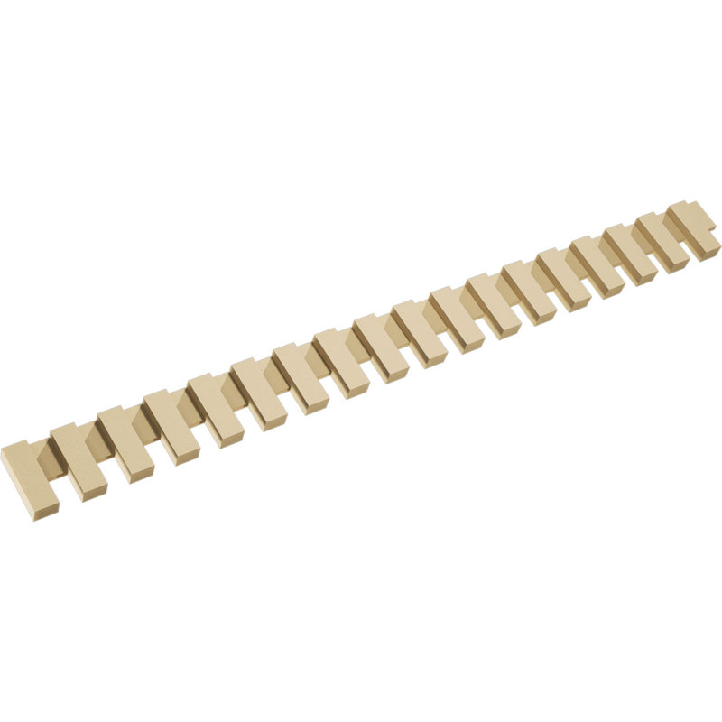 Garniture de bloc dentelé en uréthane Signature 4 po H x 1 1/2 po x L 48 po Elizabeth, H 4 po