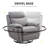 Classic Oversized Electric Power Recliner Chair, ,Equipped With USB Charging Connector With Overstuffed Cushion And Back, Soft Fabric Adults Single Recliner Sofa For Living Room-162168907