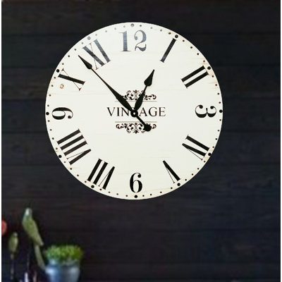 Nobhill Solid Wood Wall Clock