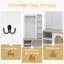 Garde-robe / garde-robe multifonctionnel avec porte-chaussures, cintres et crochets. Garde-robe-425111252